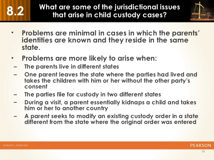Child Custody Jurisdiction Issues Helpful for Move away cases or when a parent lives in another State