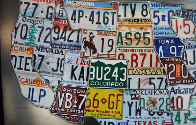 cool license plates for US map
